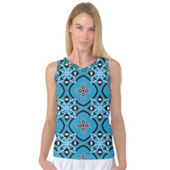 Ornamental Flowers Pattern                                                         Women s Basketball Tank Top by LalyLauraFLM