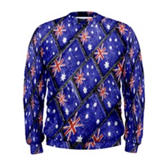 Australian Flag Urban Grunge Pattern Men s Sweatshirt by dflcprintsclothing