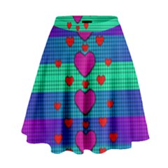 Hearts Weave High Waist Skirt by pepitasart