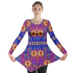 Festive Decorative Moonshine Long Sleeve Tunic  by pepitasart