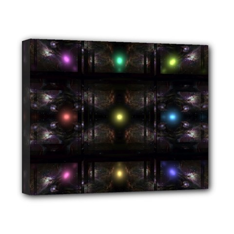 Abstract Sphere Box Space Hyper Canvas 10  X 8  by Nexatart