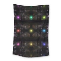 Abstract Sphere Box Space Hyper Small Tapestry by Nexatart