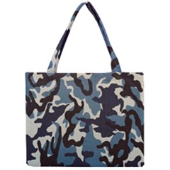 Blue Water Camouflage Mini Tote Bag by Nexatart