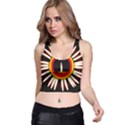 Candle Ring Flower Blossom Bloom Racer Back Crop Top View1