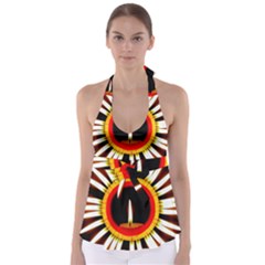 Candle Ring Flower Blossom Bloom Babydoll Tankini Top by Nexatart