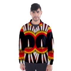 Candle Ring Flower Blossom Bloom Wind Breaker (men) by Nexatart