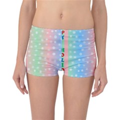 Christmas Happy Holidays Snowflakes Reversible Bikini Bottoms