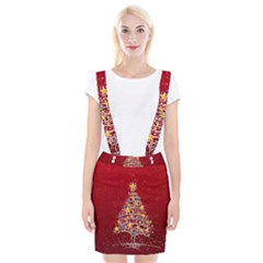 Colorful Christmas Tree Suspender Skirt by Nexatart