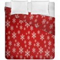 Christmas Snow Flake Pattern Duvet Cover Double Side (California King Size) View2