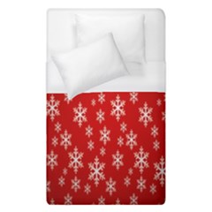 Christmas Snow Flake Pattern Duvet Cover (single Size) by Nexatart