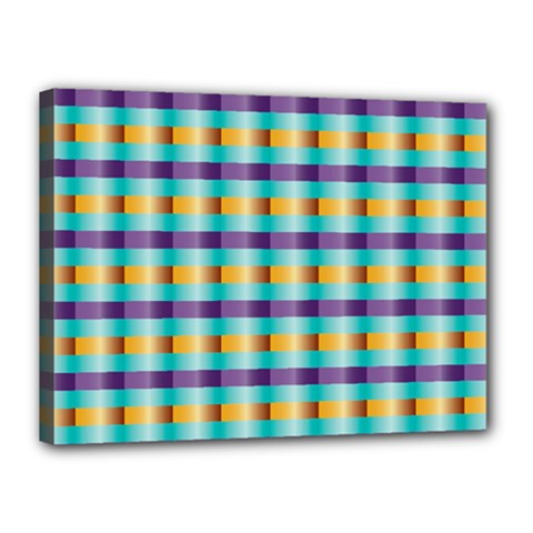 Pattern Grid Squares Texture Canvas 16  X 12  by Nexatart