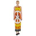 Peace Art Artwork Love Dove Fitted Maxi Dress View2