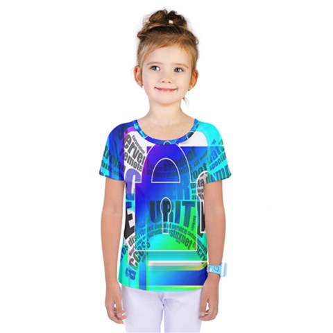 Security Castle Sure Padlock Kids  One Piece Tee by Nexatart