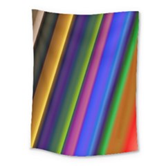 Strip Colorful Pipes Books Color Medium Tapestry by Nexatart