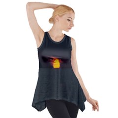 Sunset Ocean Azores Portugal Sol Side Drop Tank Tunic by Nexatart