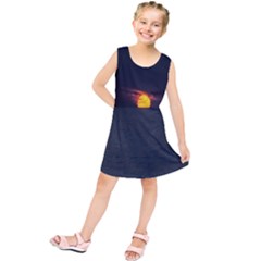 Sunset Ocean Azores Portugal Sol Kids  Tunic Dress by Nexatart