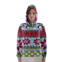 Ugly Christmas Xmas Hooded Wind Breaker (women) by Nexatart