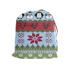 Ugly Christmas Xmas Drawstring Pouches (extra Large)