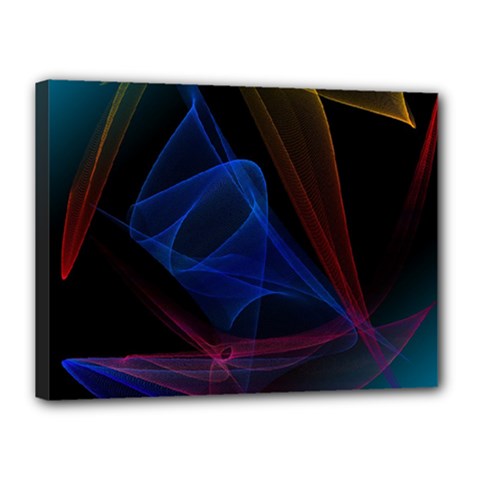 Lines Rays Background Light Pattern Canvas 16  X 12  by Nexatart