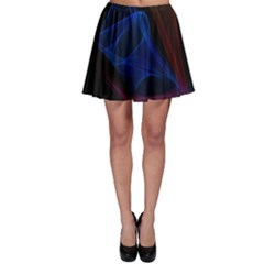 Lines Rays Background Light Pattern Skater Skirt by Nexatart