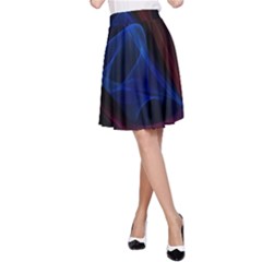 Lines Rays Background Light Pattern A-line Skirt by Nexatart