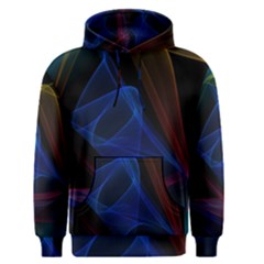 Lines Rays Background Light Pattern Men s Pullover Hoodie by Nexatart