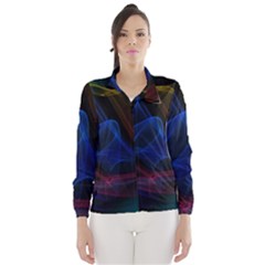 Lines Rays Background Light Pattern Wind Breaker (women) by Nexatart