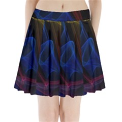 Lines Rays Background Light Pattern Pleated Mini Skirt by Nexatart