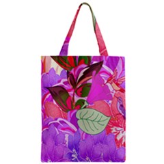 Abstract Flowers Digital Art Zipper Classic Tote Bag by Nexatart