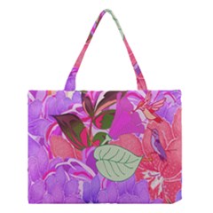 Abstract Flowers Digital Art Medium Tote Bag by Nexatart