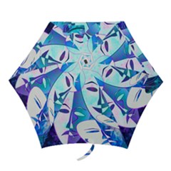 Abstract Mask Artwork Digital Art Mini Folding Umbrellas by Nexatart