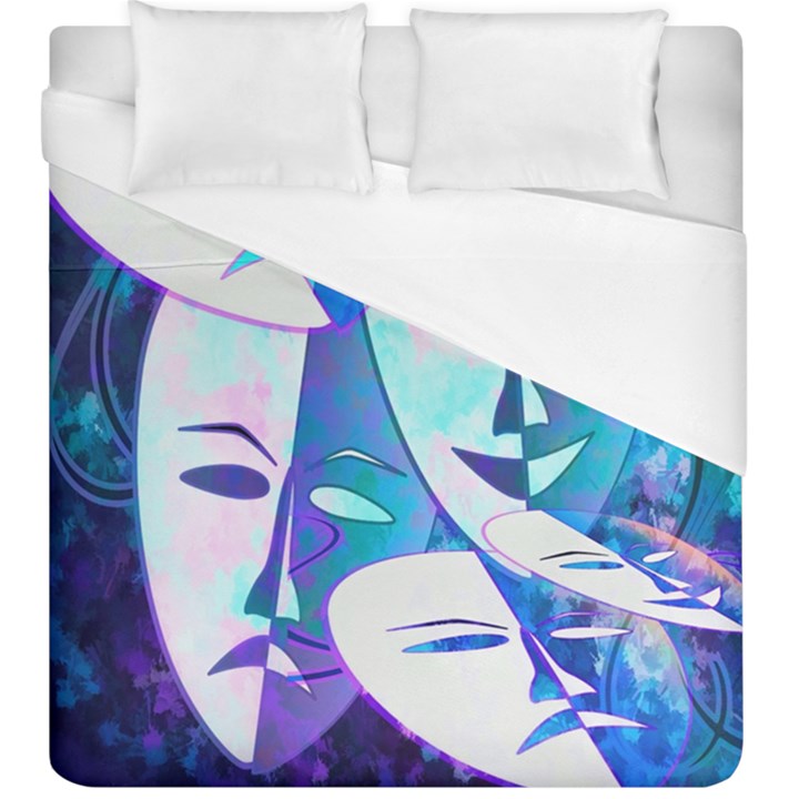 Abstract Mask Artwork Digital Art Duvet Cover (King Size)