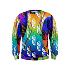 Abstract Mask Artwork Digital Art Kids  Sweatshirt by Nexatart