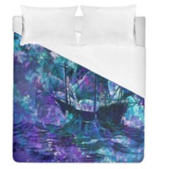 Abstract Ship Water Scape Ocean Duvet Cover (queen Size) by Nexatart