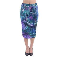 Abstract Ship Water Scape Ocean Midi Pencil Skirt by Nexatart