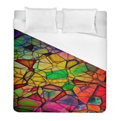 Abstract Squares Triangle Polygon Duvet Cover (full/ Double Size) by Nexatart