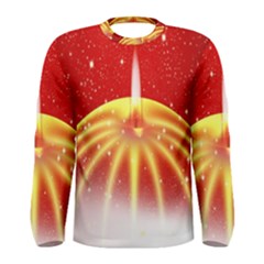 Advent Candle Star Christmas Men s Long Sleeve Tee by Nexatart