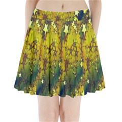 Advent Star Christmas Pleated Mini Skirt by Nexatart