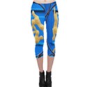 Animal Hare Window Gold Capri Leggings  View1