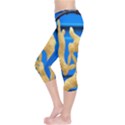 Animal Hare Window Gold Capri Leggings  View3