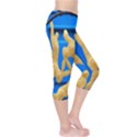 Animal Hare Window Gold Capri Leggings  View4