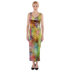 Rainbow Spirit Fitted Maxi Dress by KirstenStar