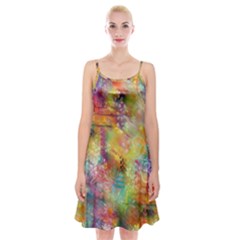 Rainbow Spirit Spaghetti Strap Velvet Dress by KirstenStar