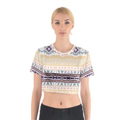 Tribal Design        Cotton Crop Top by LalyLauraFLM