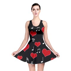 Love Song Reversible Skater Dress by Valentinaart