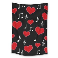 Love Song Large Tapestry by Valentinaart