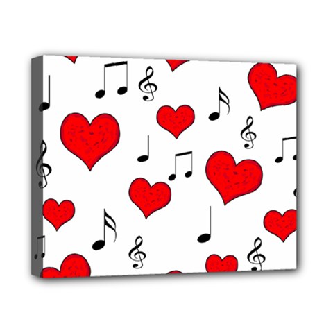 Love Song Pattern Canvas 10  X 8  by Valentinaart