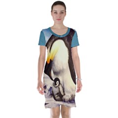 Penguin Short Sleeve Nightdress by ArtByThree