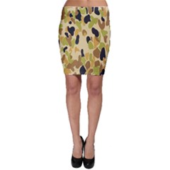 Army Camouflage Pattern Bodycon Skirt by Nexatart