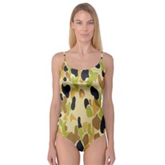 Army Camouflage Pattern Camisole Leotard  by Nexatart